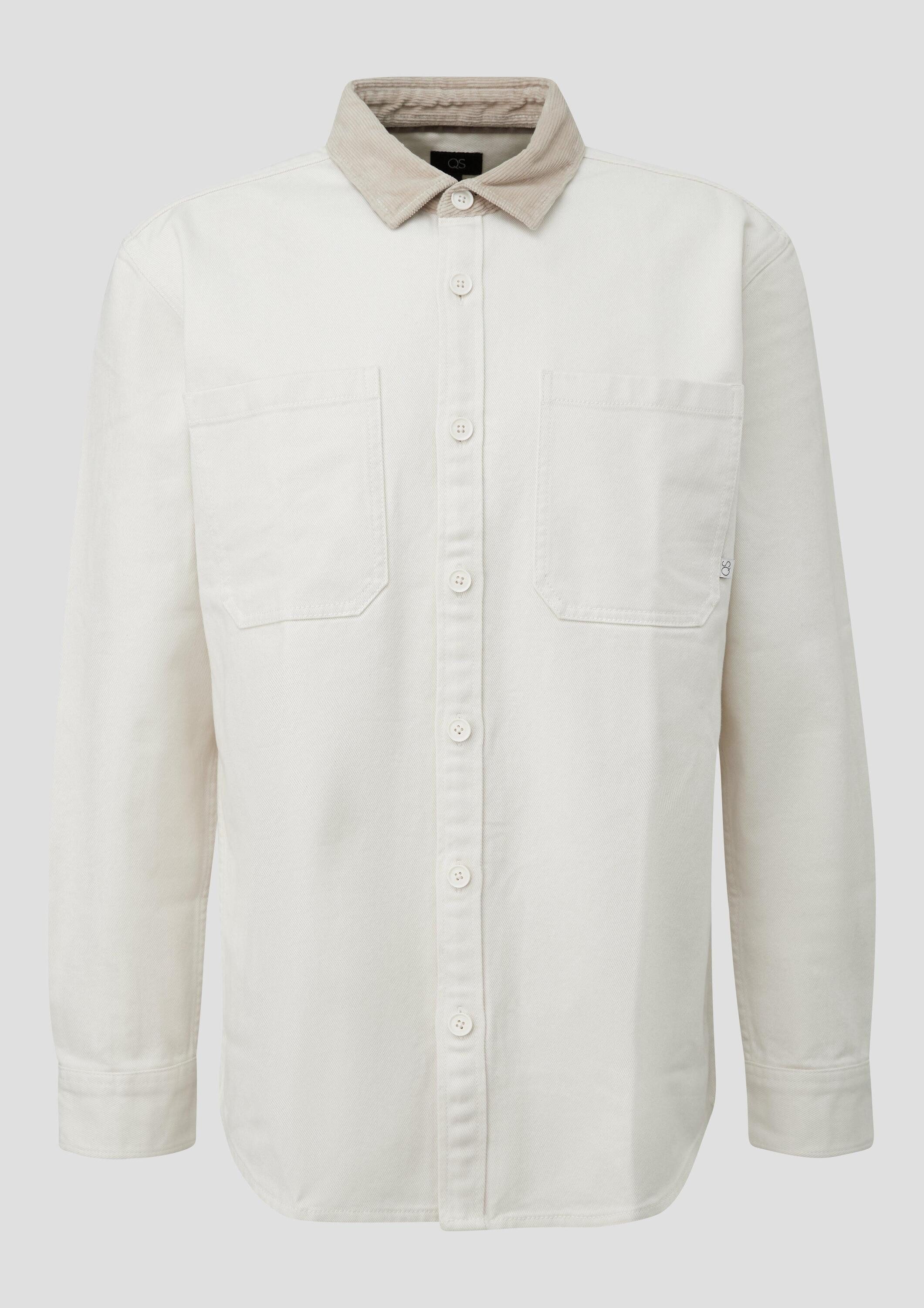 QS Hemdjacke Hemd Relaxed Fit: Overshirt