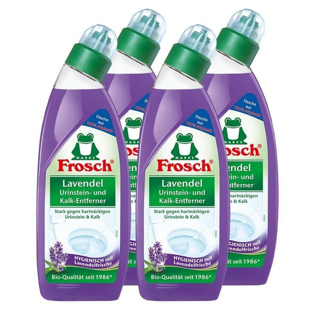 FROSCH 4x Frosch Lavendel Urinstein- und Kalk-Entferner 750 ml – Hygienisch m WC-Reiniger