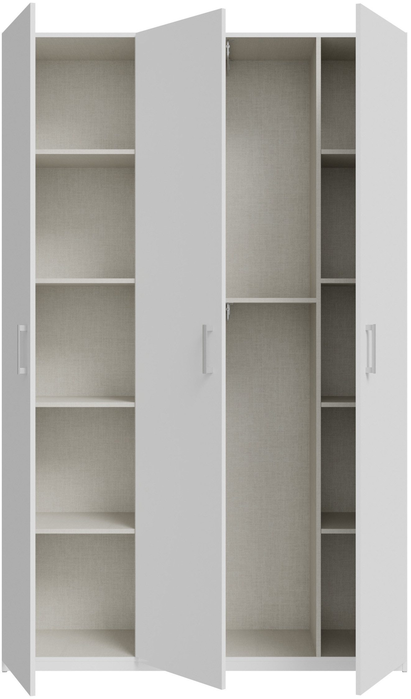 FORTE Kleiderschrank B/H/T 133,2/210,5/42 cm, stehende Montage