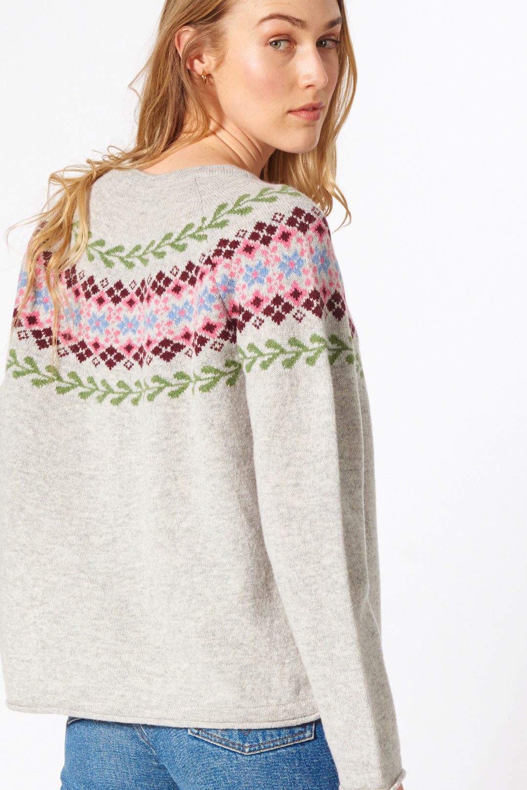 Himalaya Clothing Strickjacke Edle Strickjacke Damen mit harmonischem Jacqu günstig online kaufen