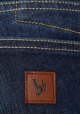 Bruno Banani 5-Pocket-Jeans Mit Lederbadges