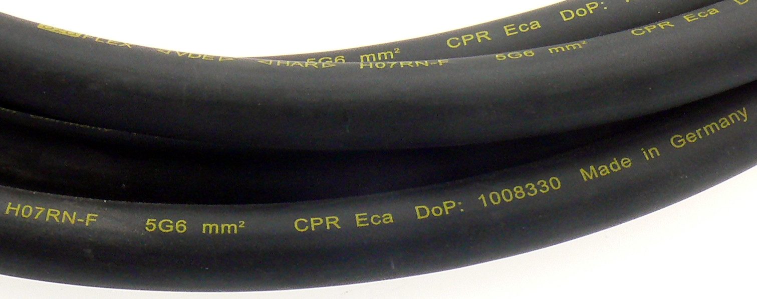 nexans H07RN-F 5G6 (5x6 mm) Gummischlauchleitung 5m Elektro-Kabel, 5m