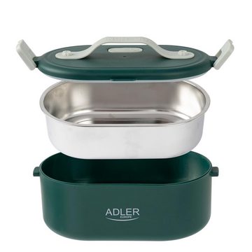 Adler Elektrische Lunchbox AD 4505, Elektrische Brotdose, Speisewärmer, Warmhaltebehälter, Edelstahl, grün