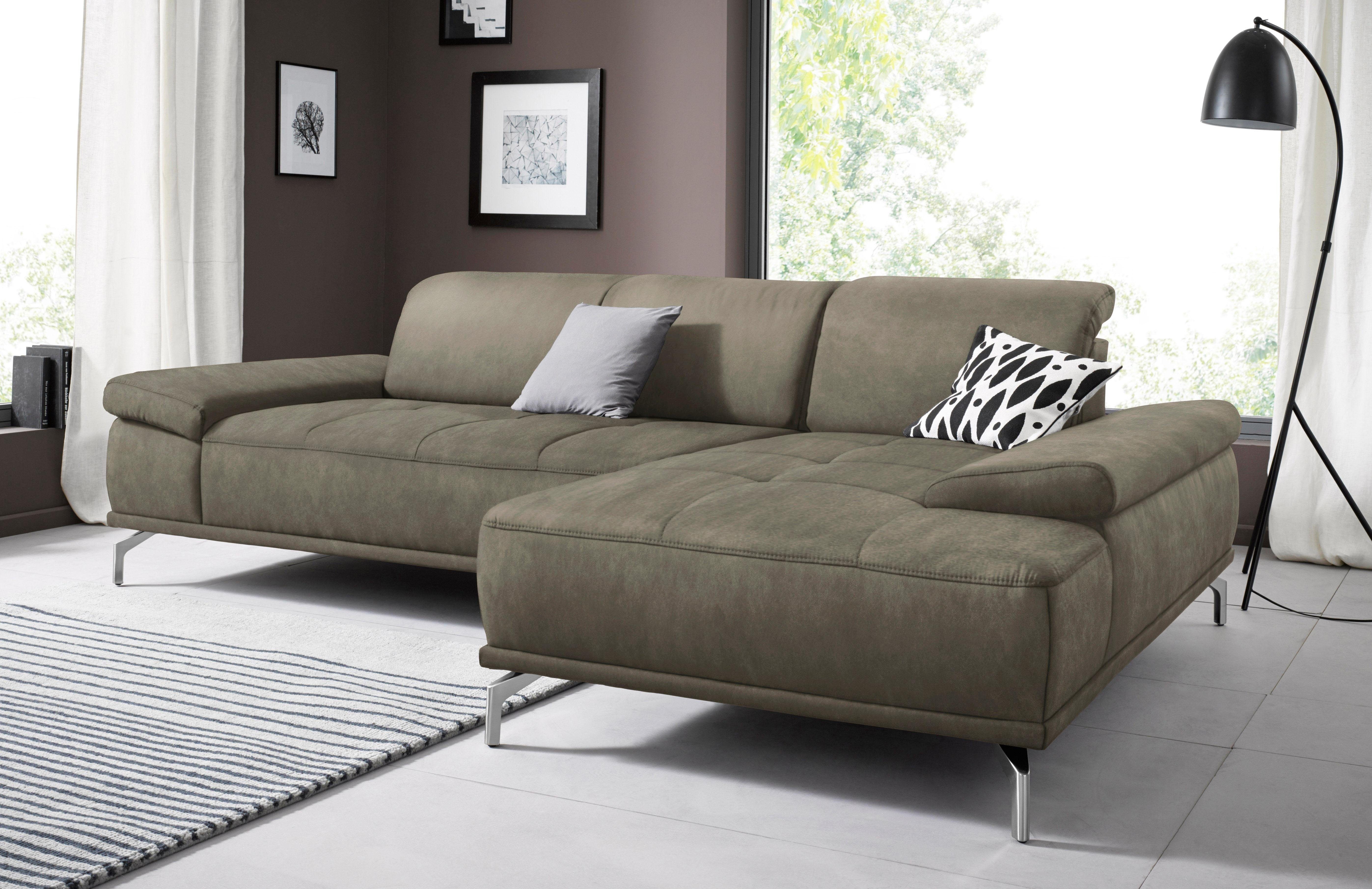 Places of Style Ecksofa Caluna, Inkl.Sitztiefenverstellung, günstig online kaufen