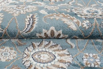 Orientteppich Oriente Teppich - Traditioneller Teppich Orient Blau, Mazovia, 60 x 100 cm, Geeignet für Fußbodenheizung, Pflegeleicht, Wohnzimmerteppich