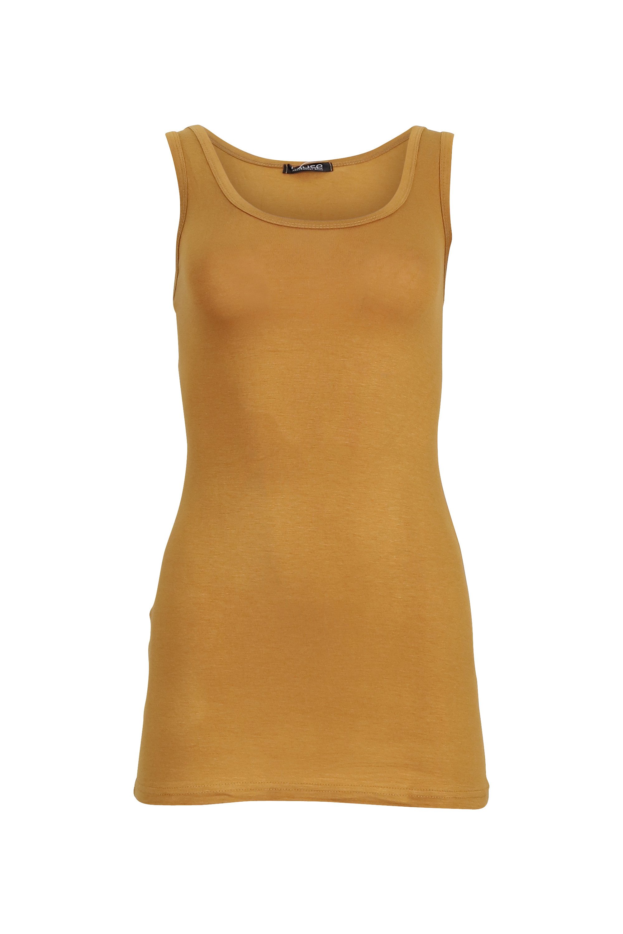 Muse Longtop Extra langes Trägertop Skinny Fit 9002