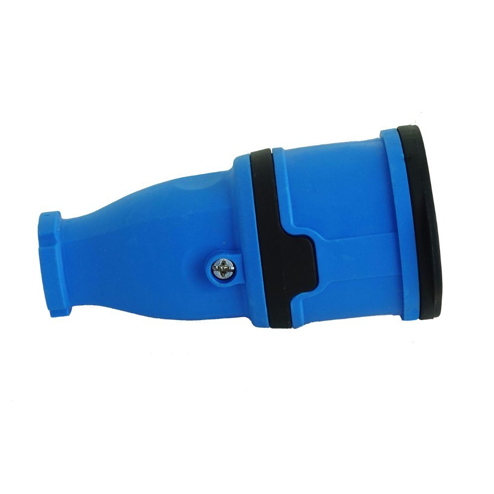 TP IP54, Kupplung Steckdose Electric spritzwassergeschützt Schutzkontakt-Gummikupplung Steckdose 230V 16A blau 2P+E