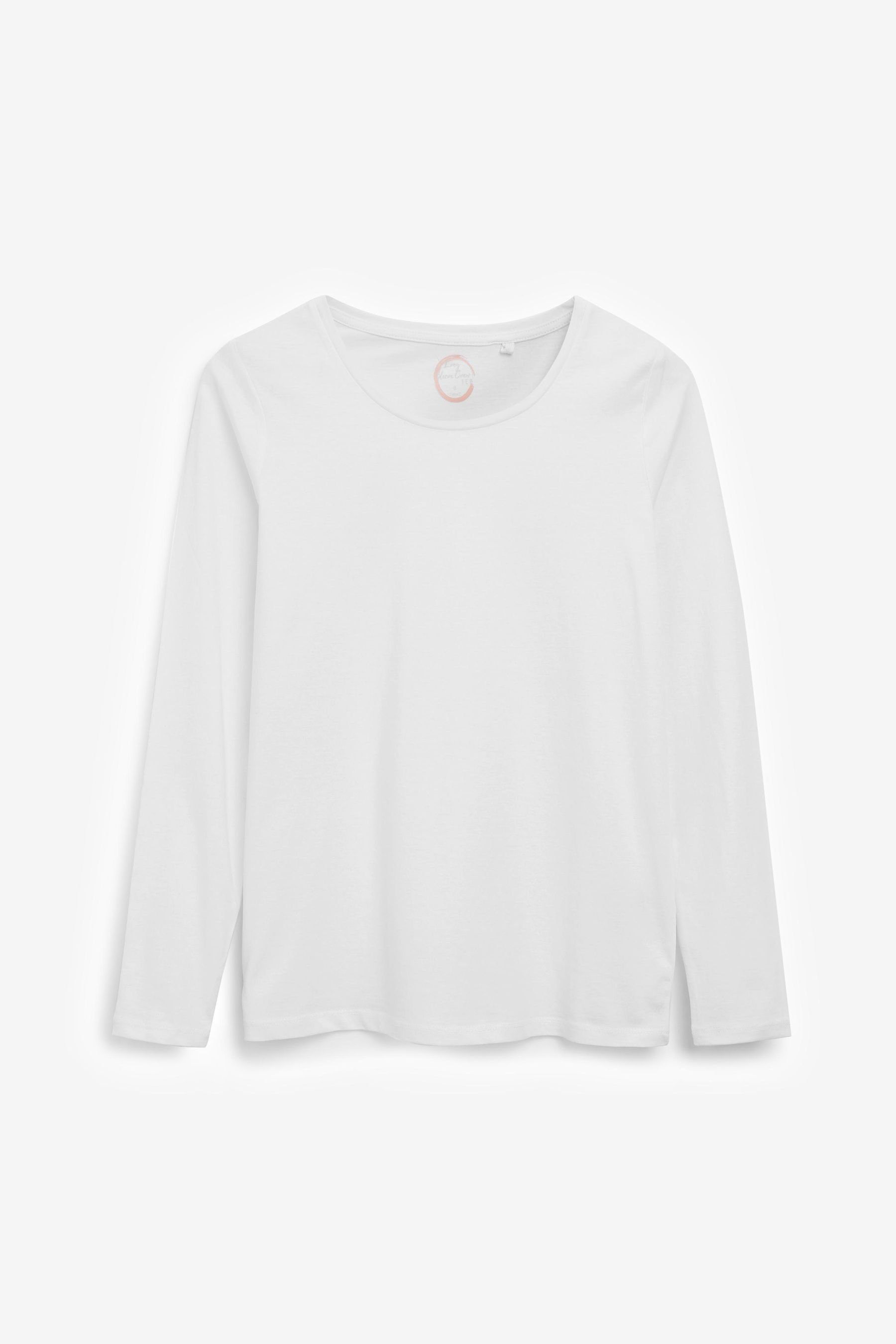 Next Langarmshirt Langarm-Rundhalsoberteil aus 100 % Baumwolle günstig online kaufen