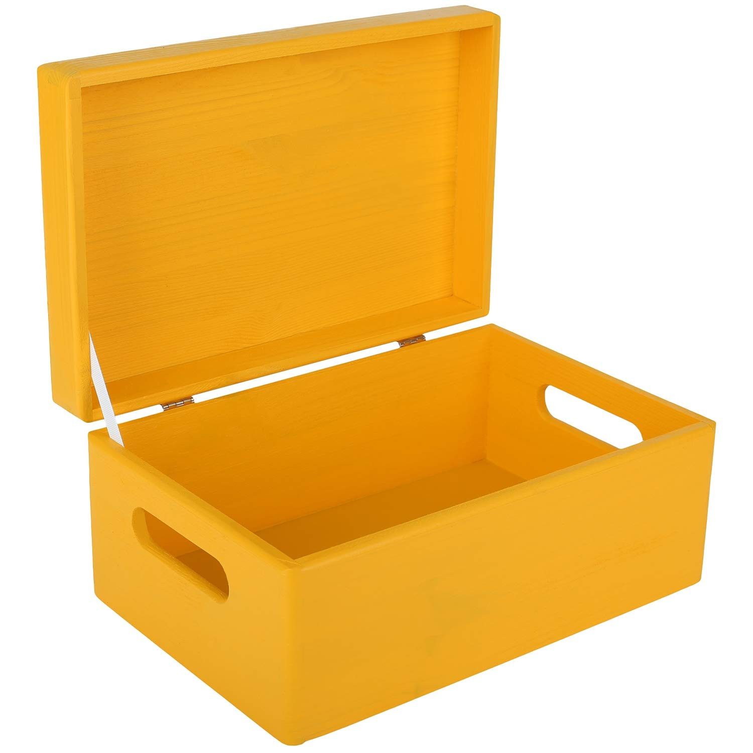 Creative Deco Holzkiste mit Deckel 30x20x14 cm (1cm) Erinnerungsbox