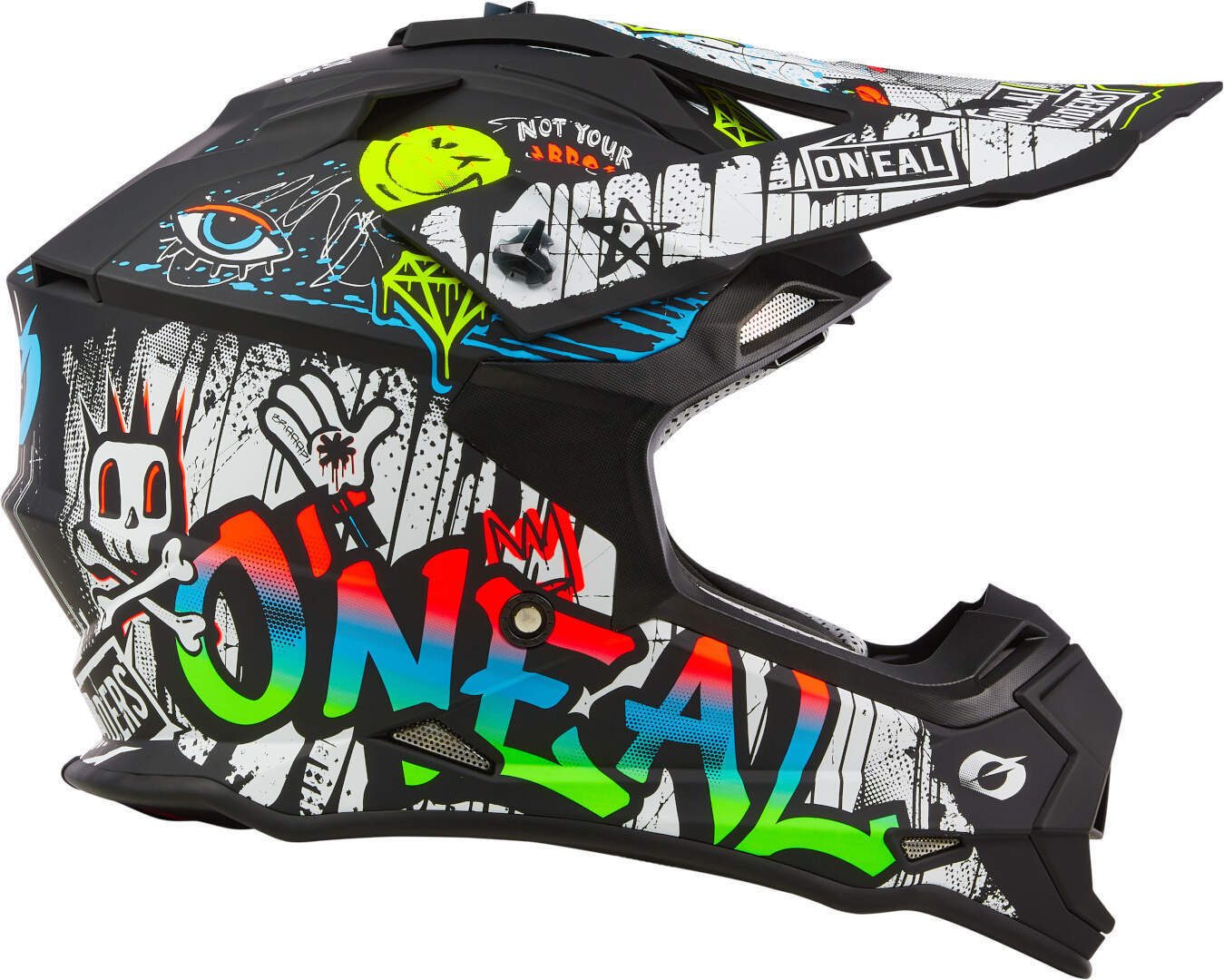 O’NEAL Motocrosshelm 2SRS Rancid bunter Motocross Helm, Absorbierend