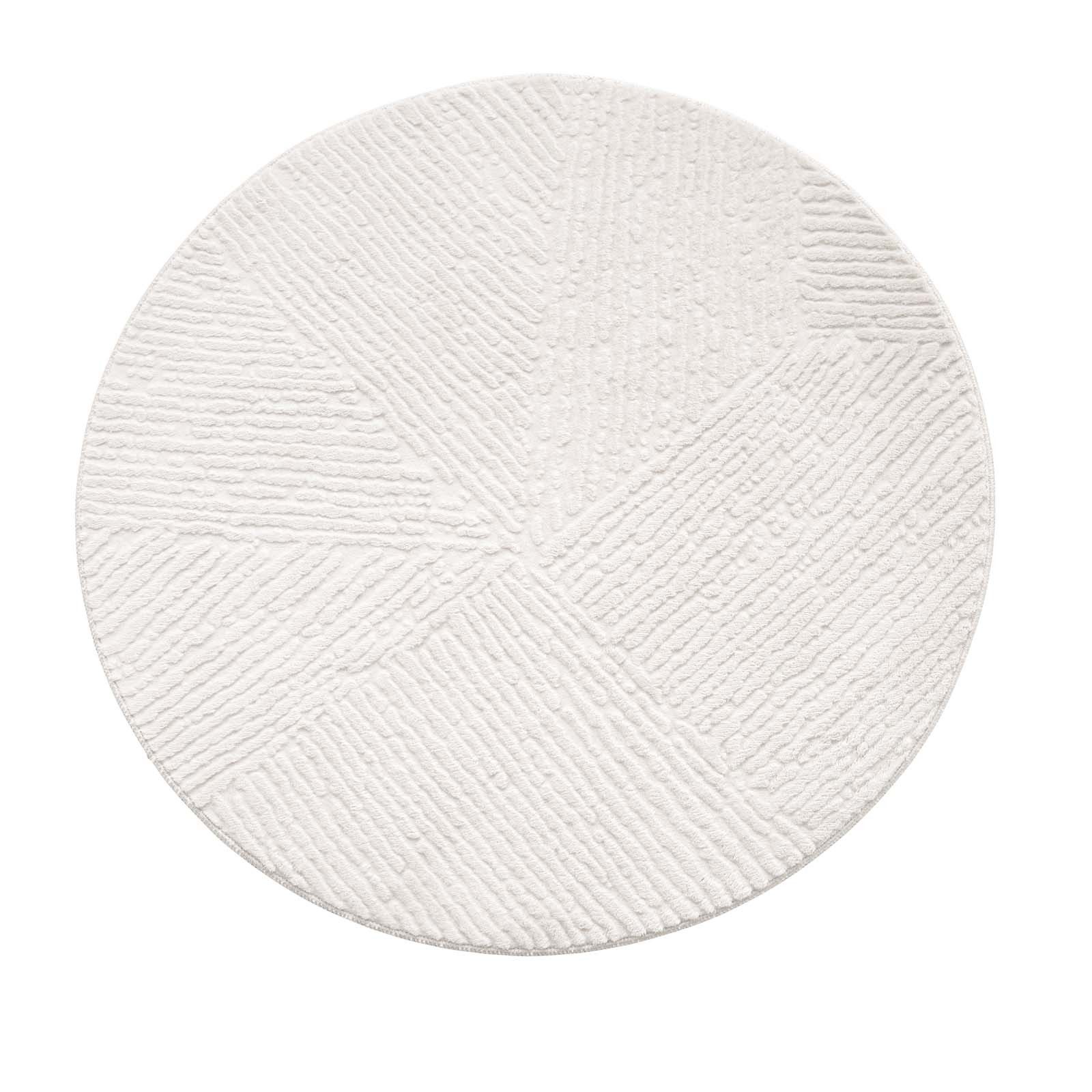 TaCa Home Teppich Kurzflor Teppich Hasenfell Optik, rechteckig, Höhe: 10 mm, Wohnzimmer, Kinderzimmer, Esszimmer, Fresco Creme - 50 x 80 cm – Bild 4 von 5