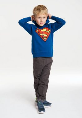 LOGOSHIRT Kapuzensweatshirt DC - Superman Logo mit Superman-Logo