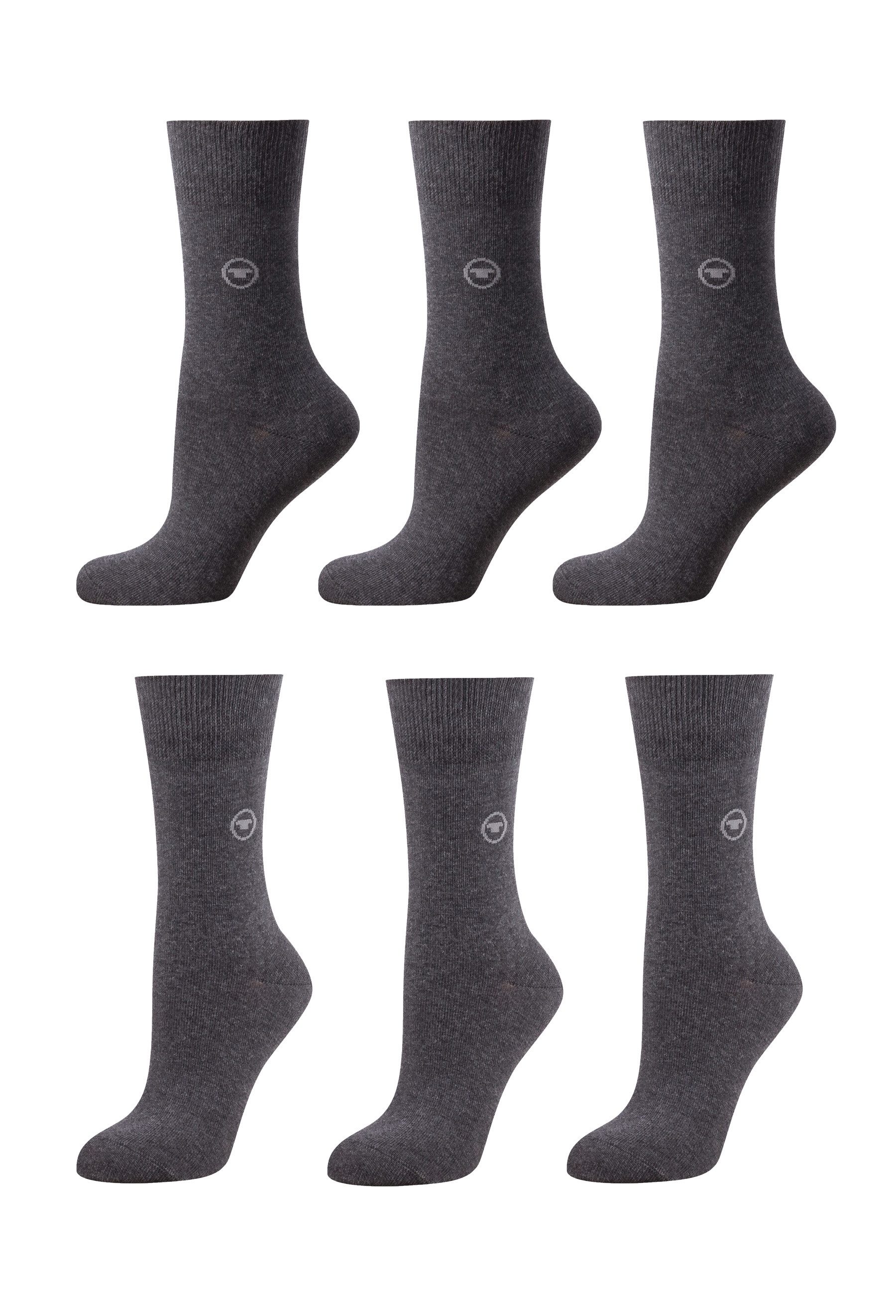 Socken TOM TAILOR Damen Socken Basic 6er Pack mehrfarbig