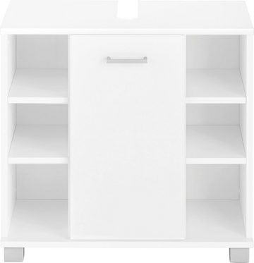 Schildmeyer Waschbeckenunterschrank Mobes Breite/Höhe: 65,1/62,4 cm, Badschrank mit Tür und Regalfächern