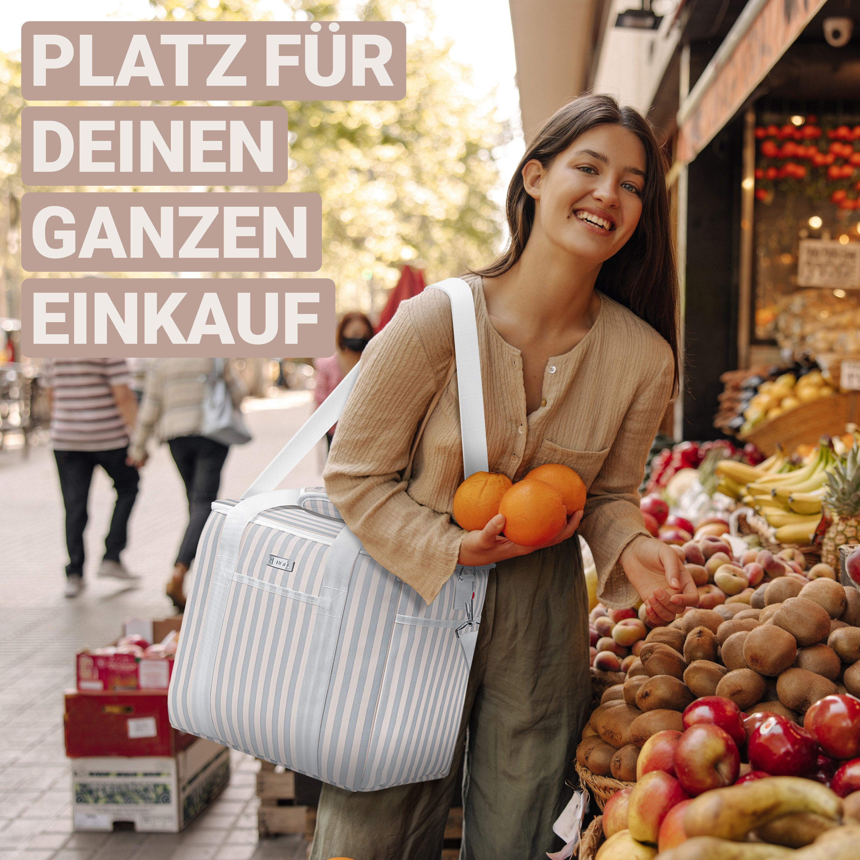 HOEL Kühltasche HOEL Kühltasche klein 20L & Gross 30L - Isoliertasche - Lunchtasche – Bild 3 von 5