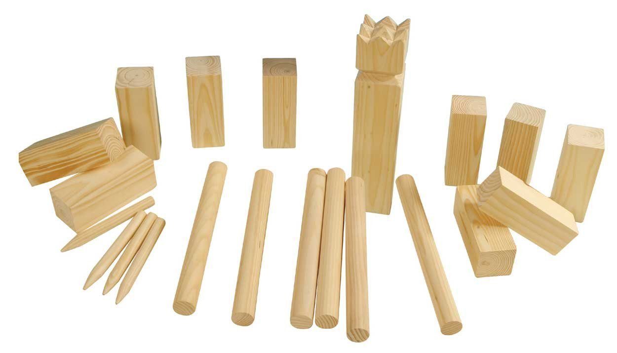 made2trade Spiel KUBB, Echt-Holz Wikinger Spiel