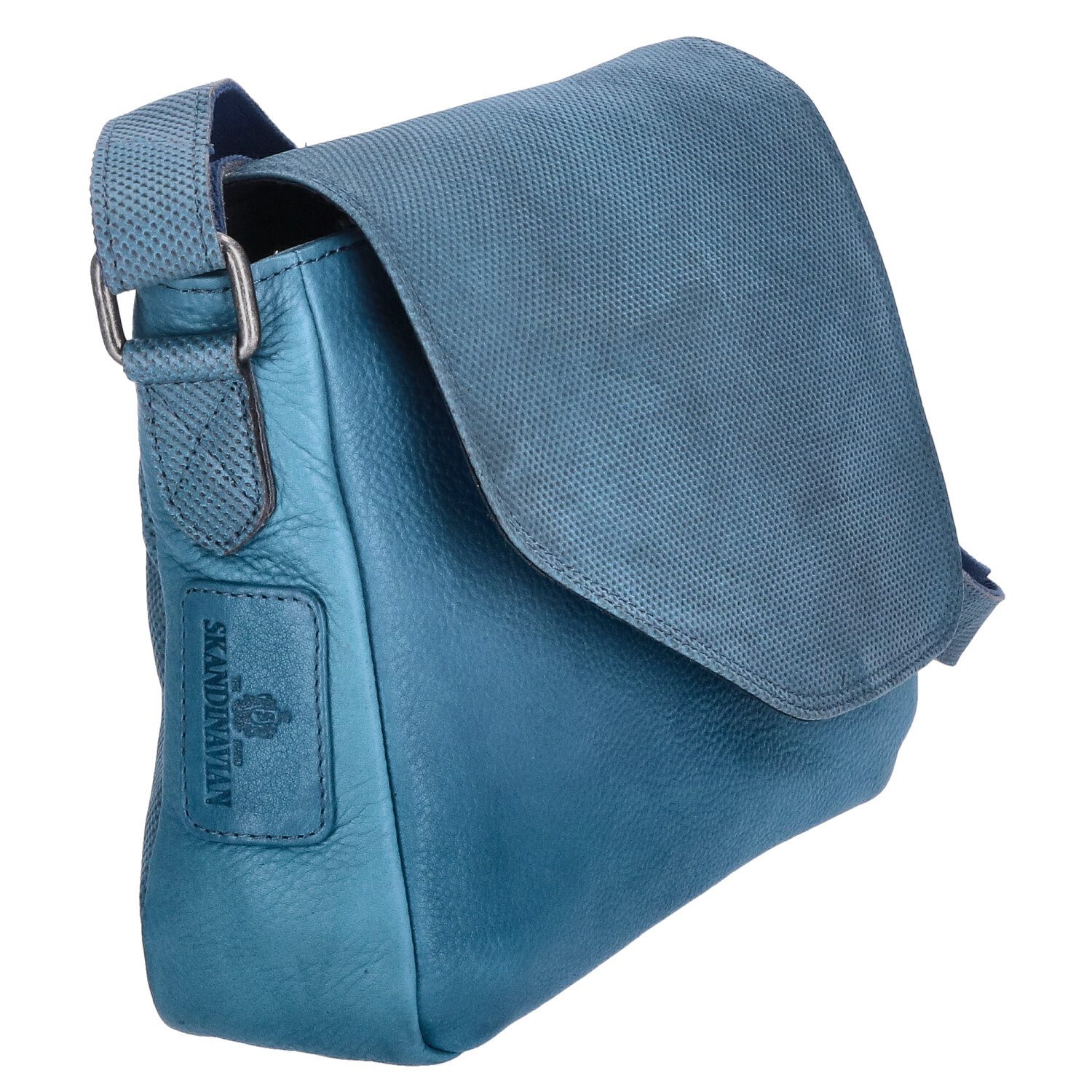 The Skandinavian Brand Umhängetasche The Skandinavian Brand Damen Leder Umhängetasche Blue (1-tlg)