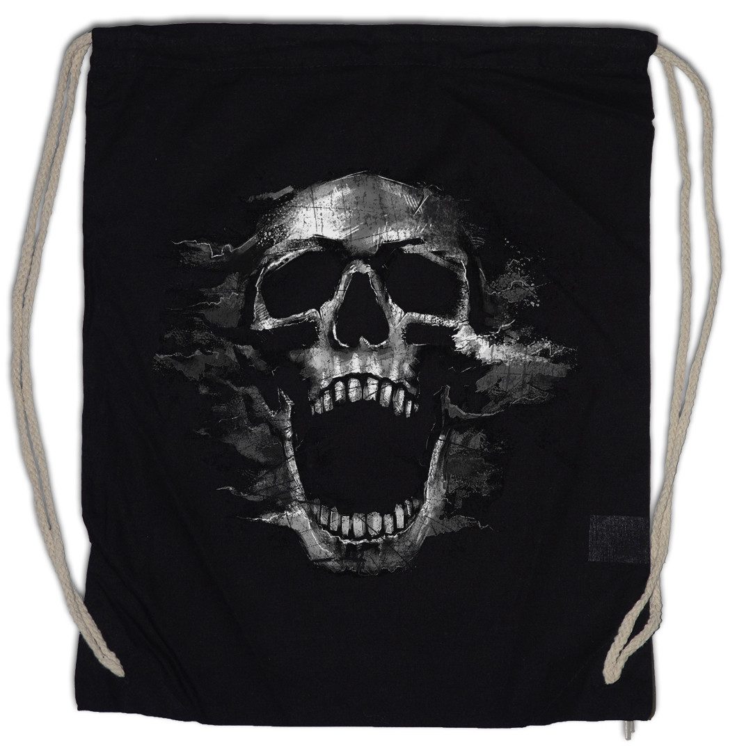 Turnbeutel Screaming Skull I Turnbeutel Schädel Dead Totenschädel Totenkopf
