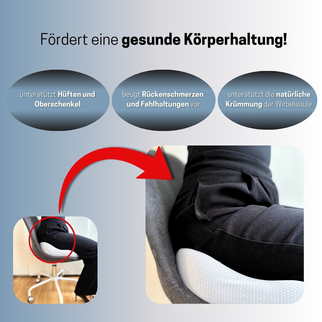 Medosan Sitzkissen Memory-Schaum