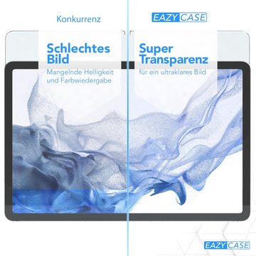 EAZY CASE Schutzfolie Schutzglas für Samsung Galaxy Tab S8, 11 Zoll Panzerglas Displayfolie Tabletschutz Glasfolie Kratzschutz