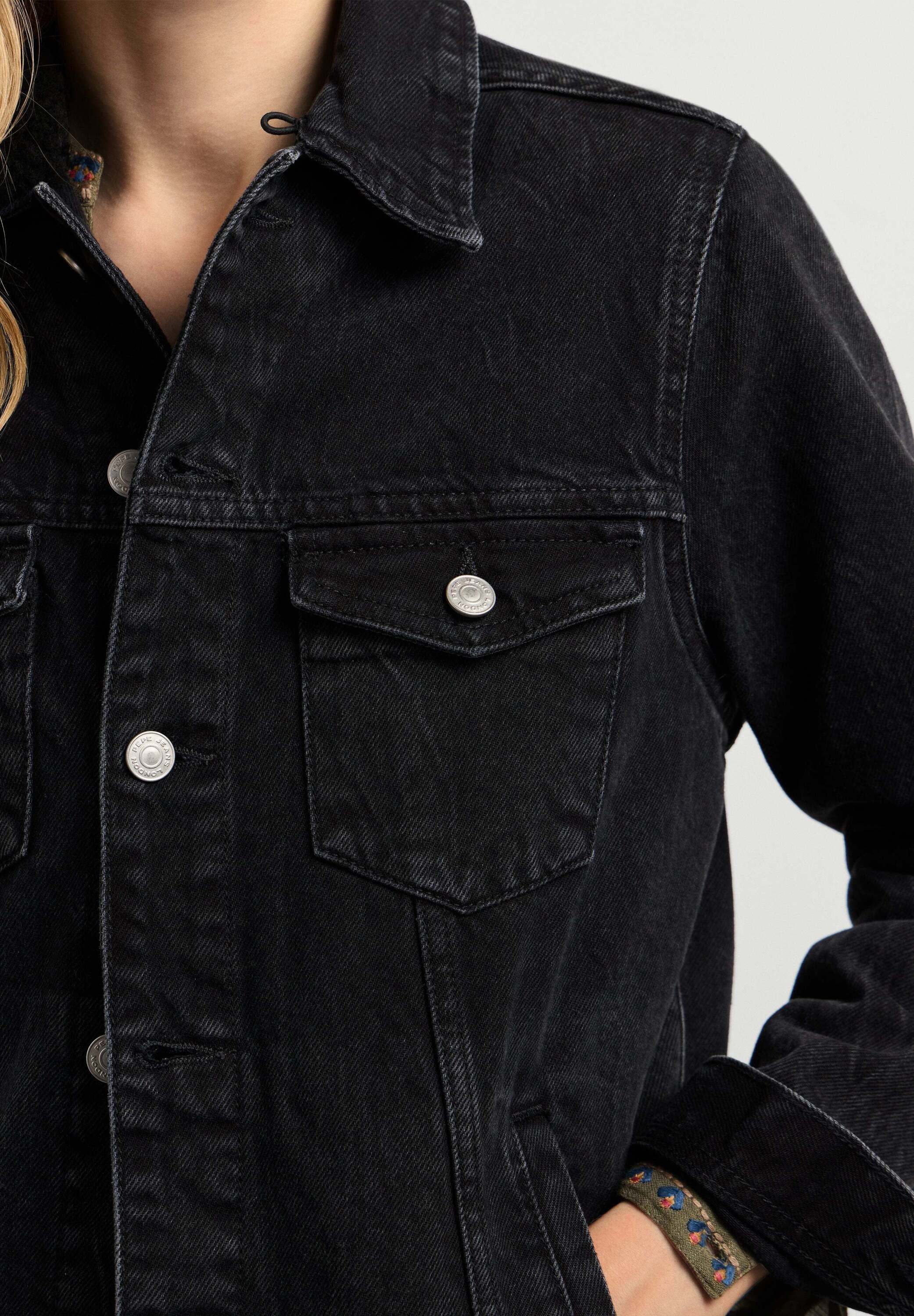 Pepe Jeans Jeansjacke Jeansjacke CRESCENT TRUCKER JACKET TEDDY – Bild 5 von 5