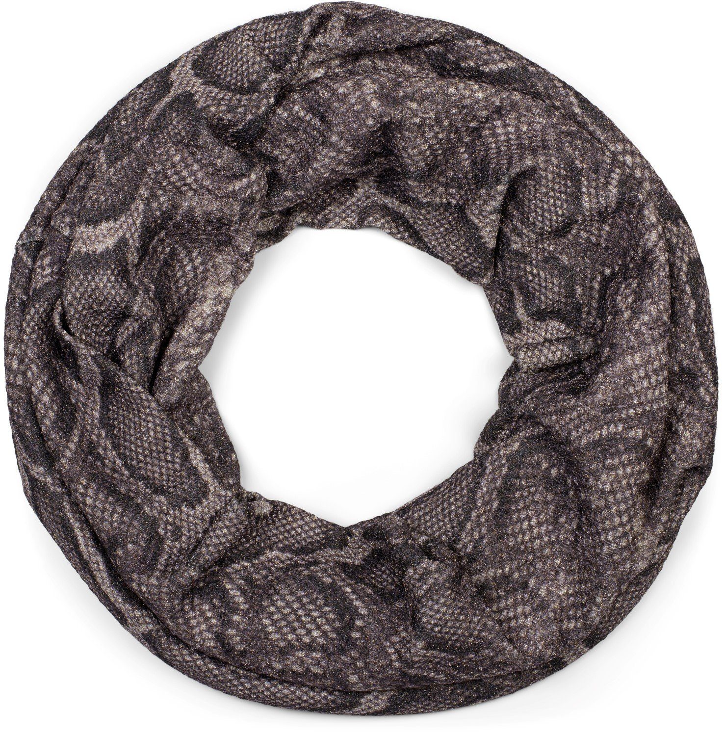 Loop Loop Schal Glitzer Schlangen Muster