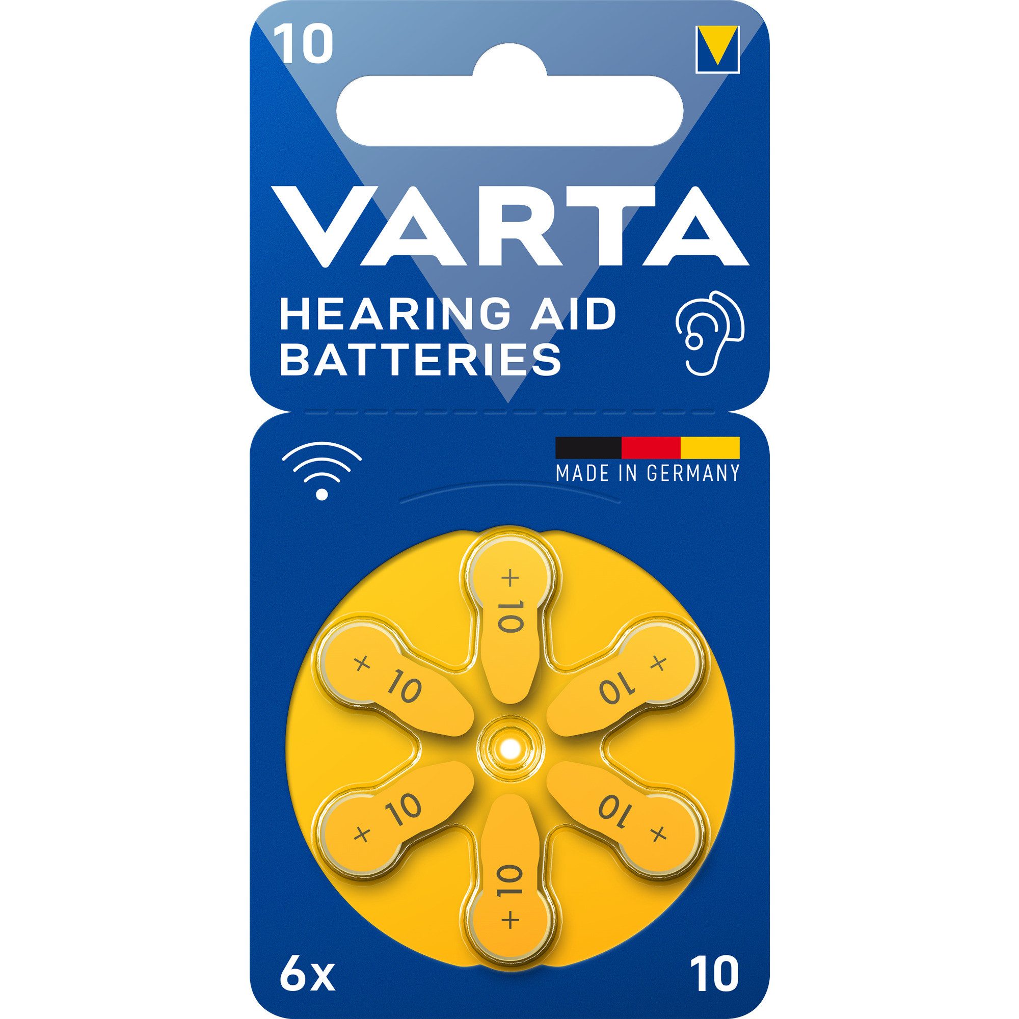 VARTA VARTA Hörgerätebatterie Hearing Aid Zinc Air 10, Batterie