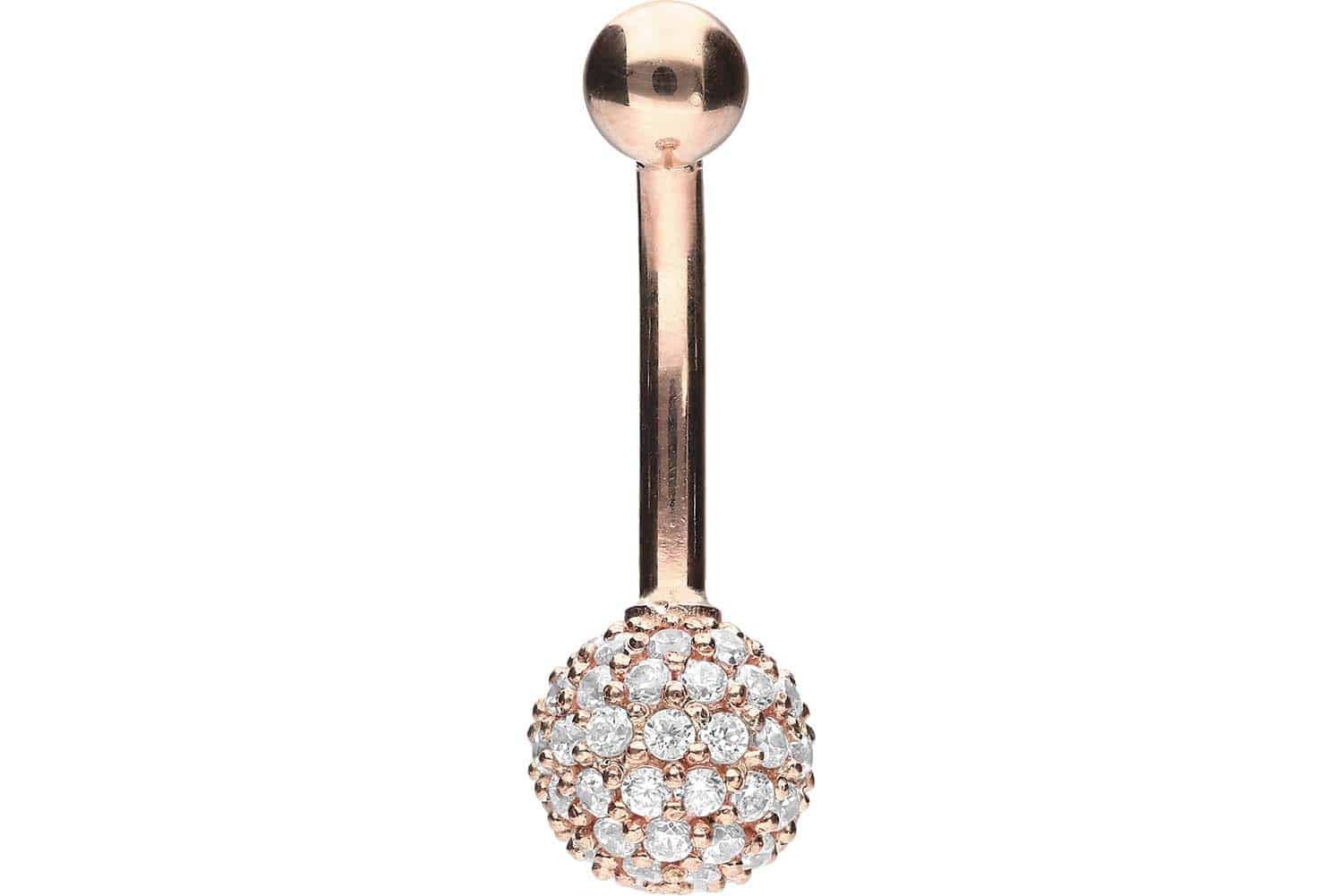 PIERCINGLINE Bauchnabelpiercing 18 Karat Gold Bananabell günstig online kaufen