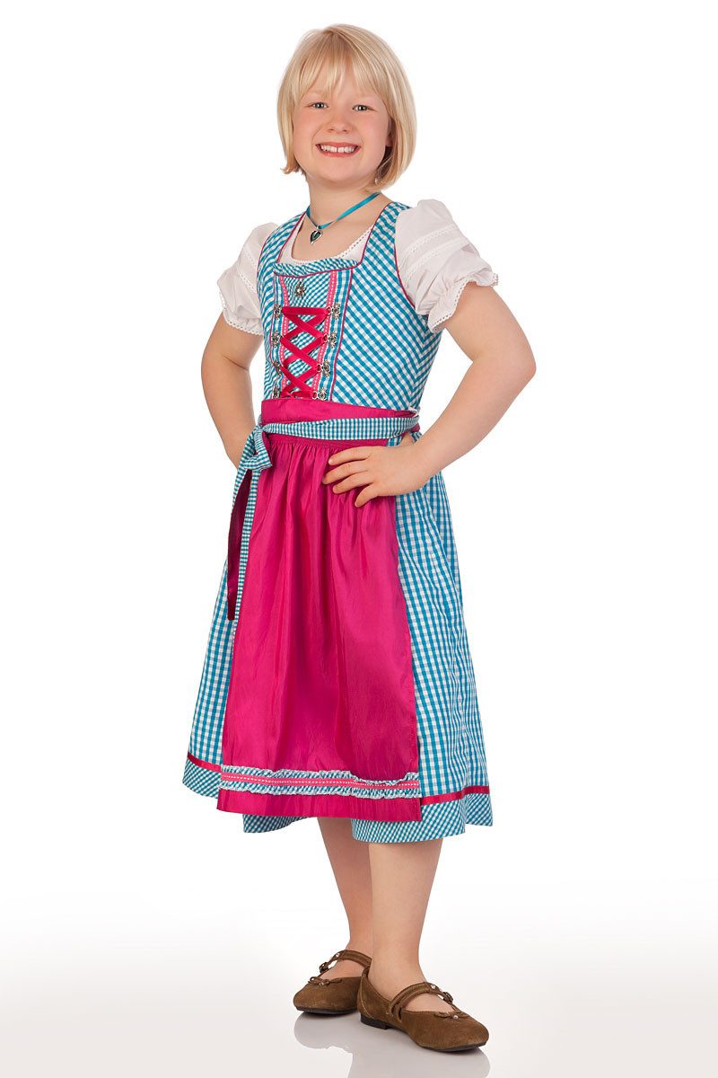 M.Stützle GmbH Dirndl Kinderdirndl 3tlg. - EDELWEISS - grün, türkis