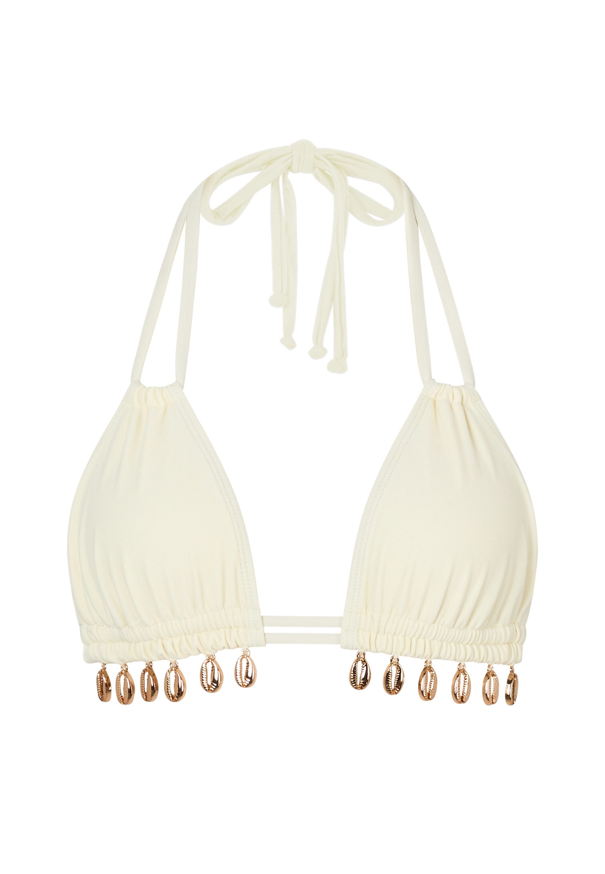 Moda Minx Triangel-Bikini-Top Gold Shells Double günstig online kaufen
