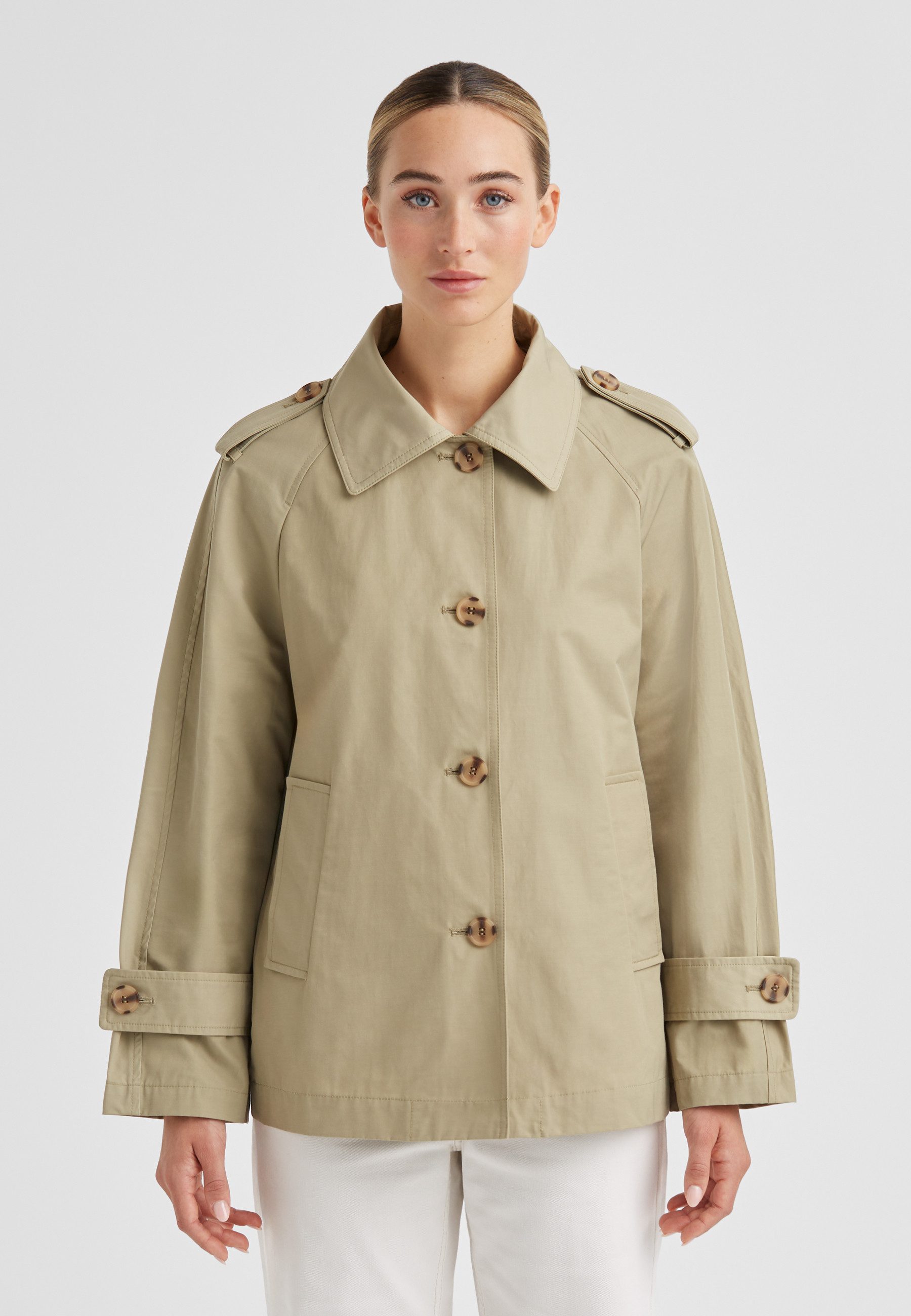 Milestone Trenchcoat MSSylvie Damen Mantel Jacke lang klassisch Knöpfe mit günstig online kaufen
