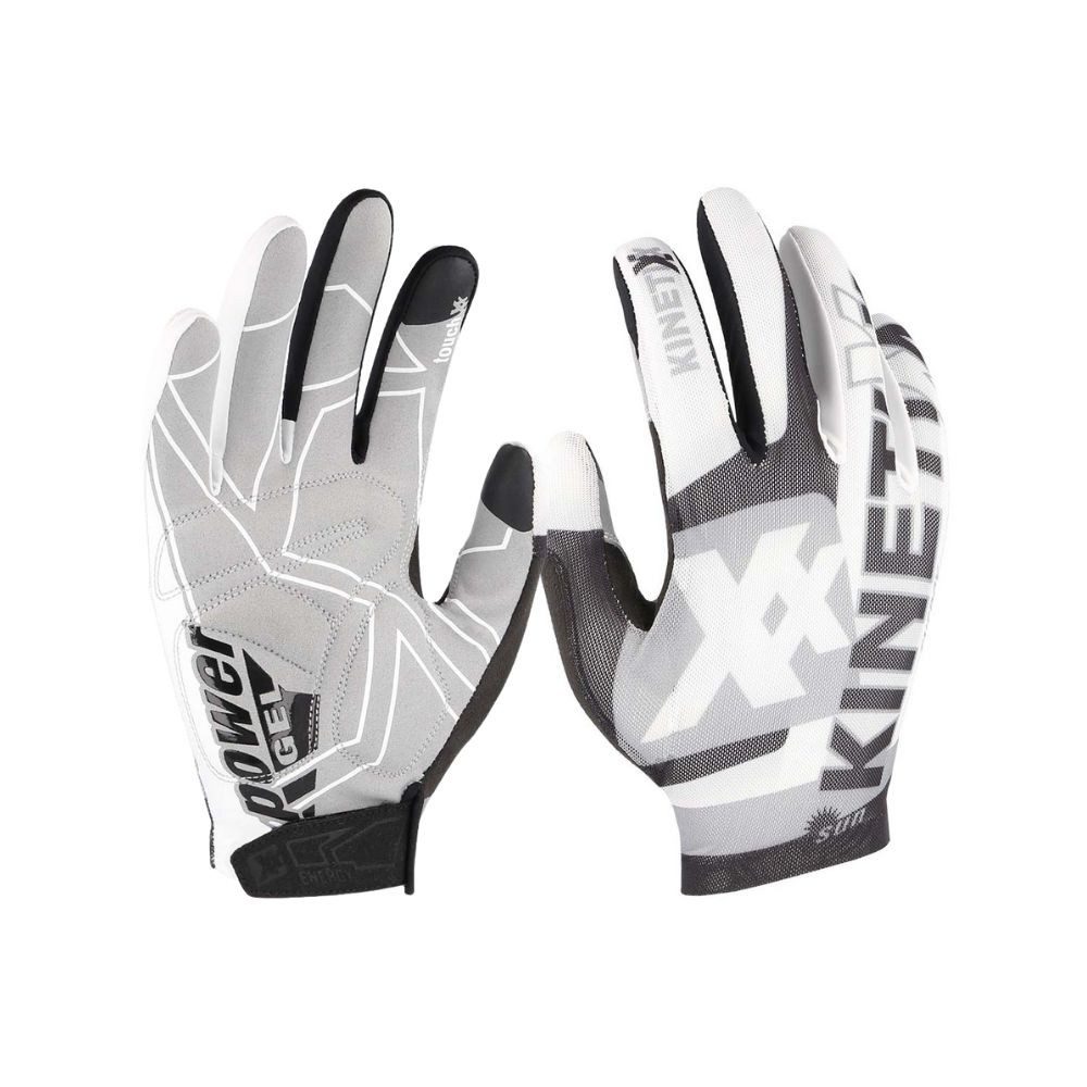 Kinetixx Fahrradhandschuhe Langfinger Sommer-MTB Handschuh Luigi, KinetiXx (in schwarz oder weiß) Grip, Atmungsaktiv, Touchscreen kompatibel, Hoher Tragekomfort