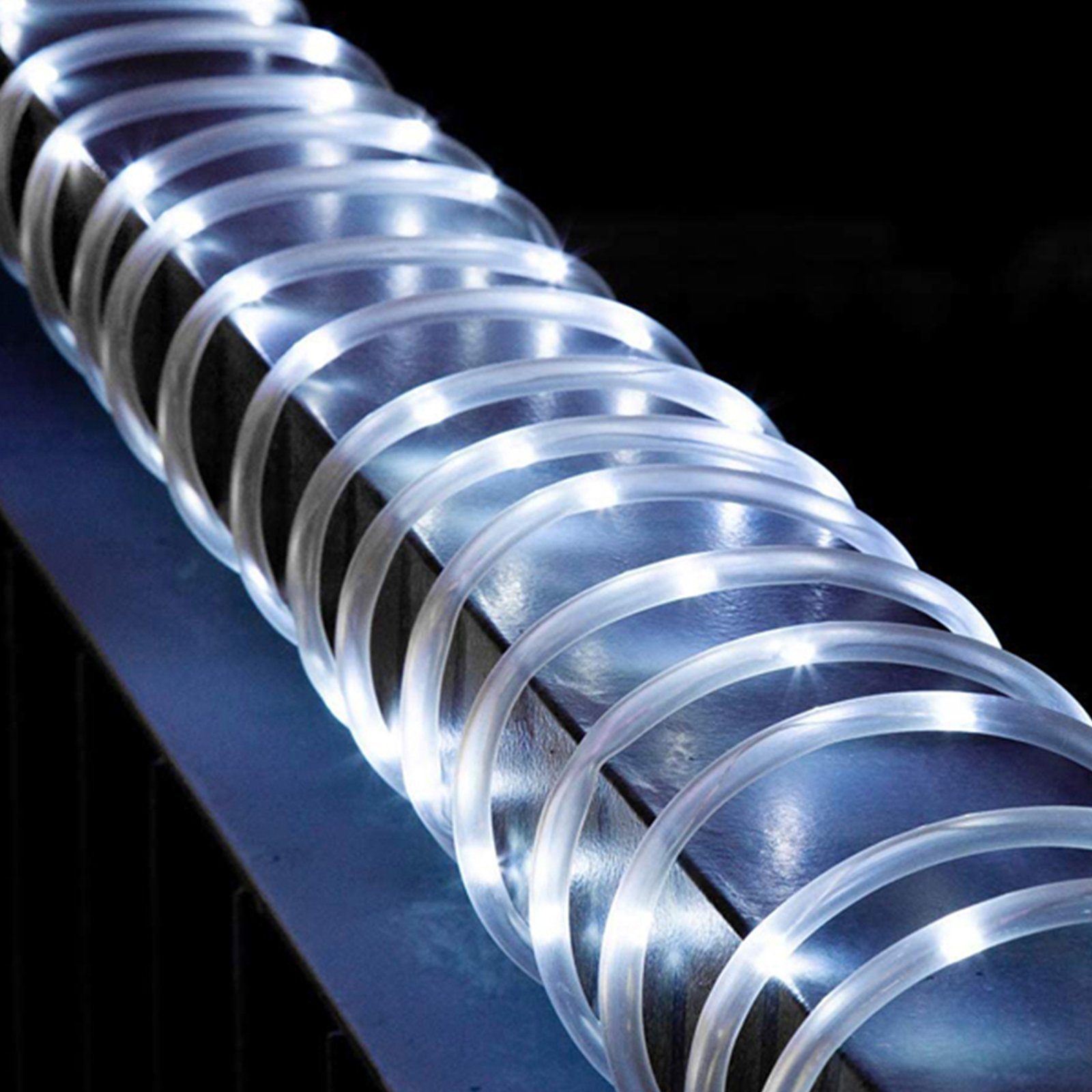 LED-Lichterkette 5M 50LEDs, wasserdicht, 8 Modi, batterie, für Balkon Camping Party