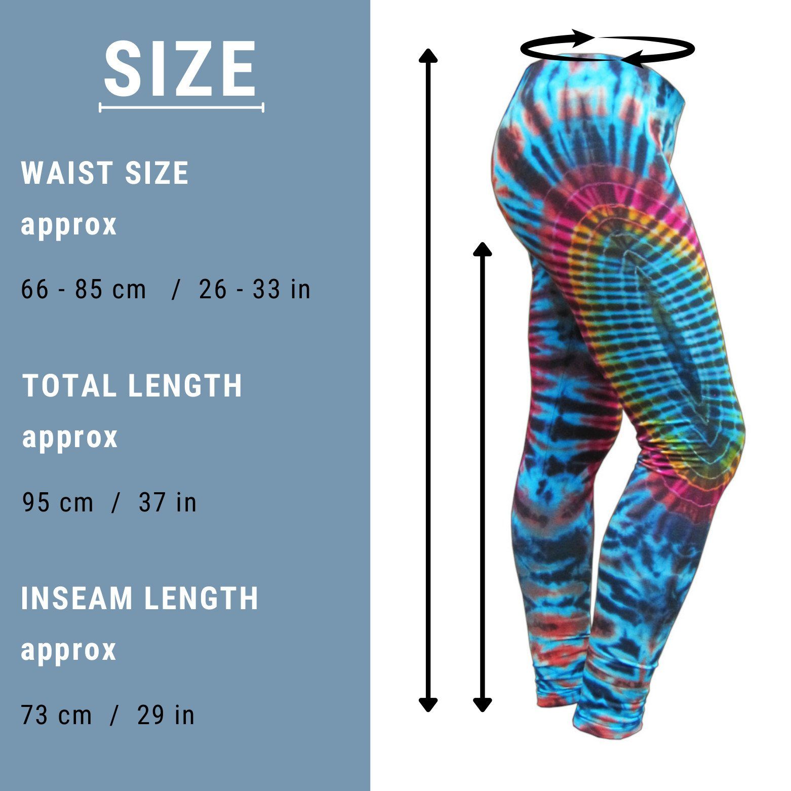 natürlicher Goa Hose Batik Batik dunkel grün aus Sporthose Unikat Leggings PANASIAM Look Viskose Leggings im Sportleggings handgefärbte Leggings Yogaleggings lange