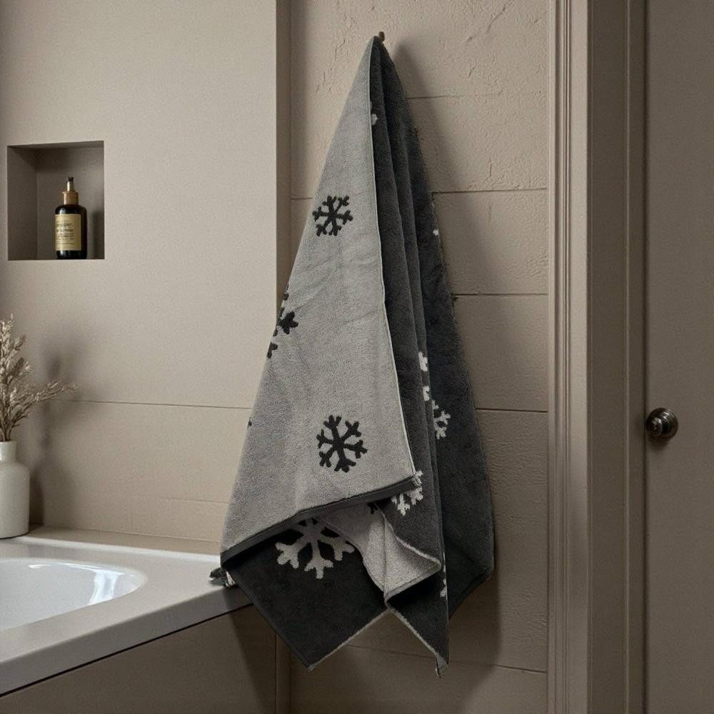 Cawö Home Handtücher WINTER EDITION Schneekristalle 6270, Baumwolle