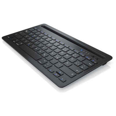 Aplic Tablet-Tastatur (Bluetooth Tastatur mit Tablet Halterung für iOS, Android, Windows QWERTZ Layout / mit Akku)