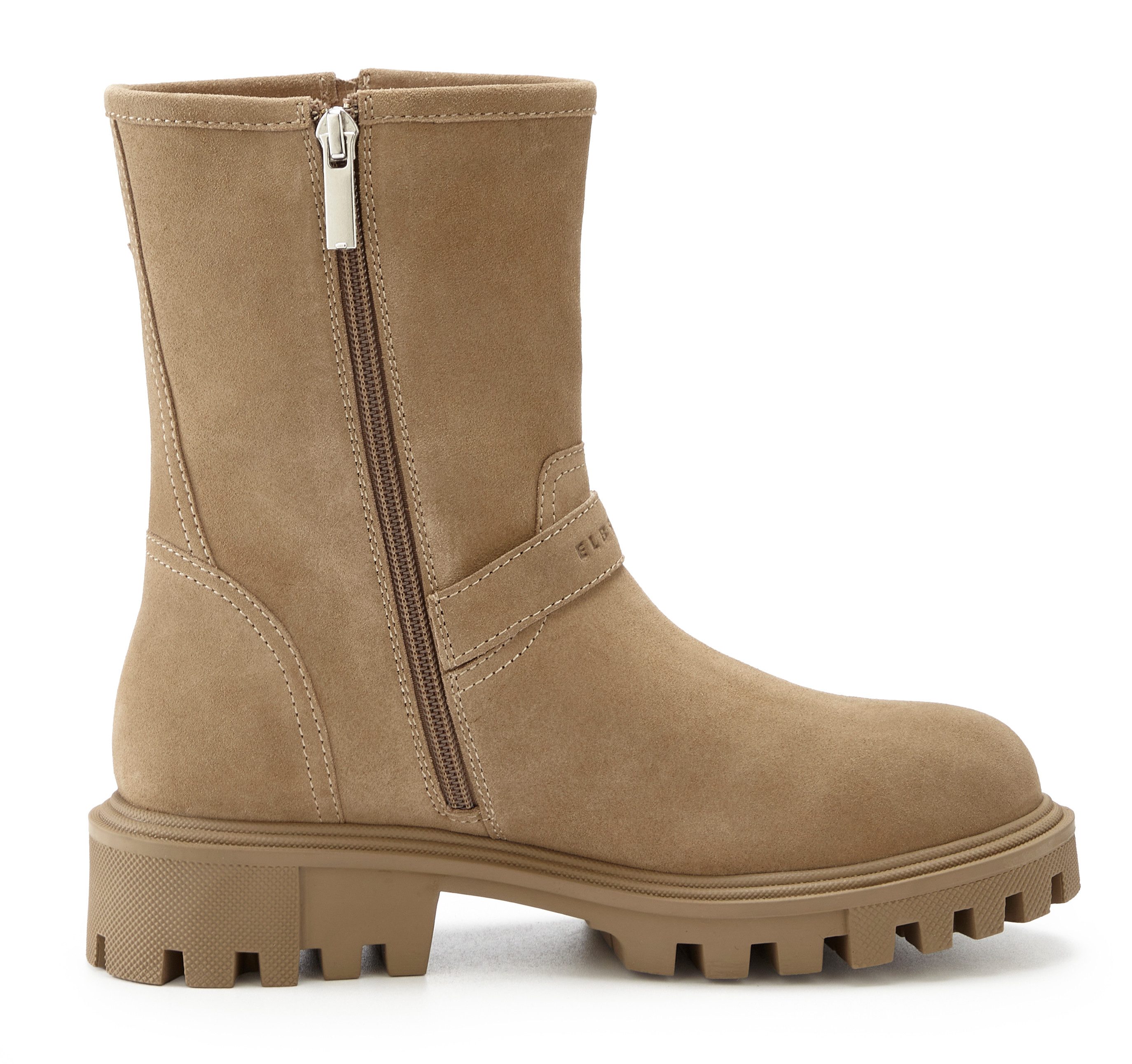 Elbsand Stiefel, Boots, Bikerboots, Lederstiefelette, Lederboots Stiefelette aus Leder mit trendigen Zierschnallen