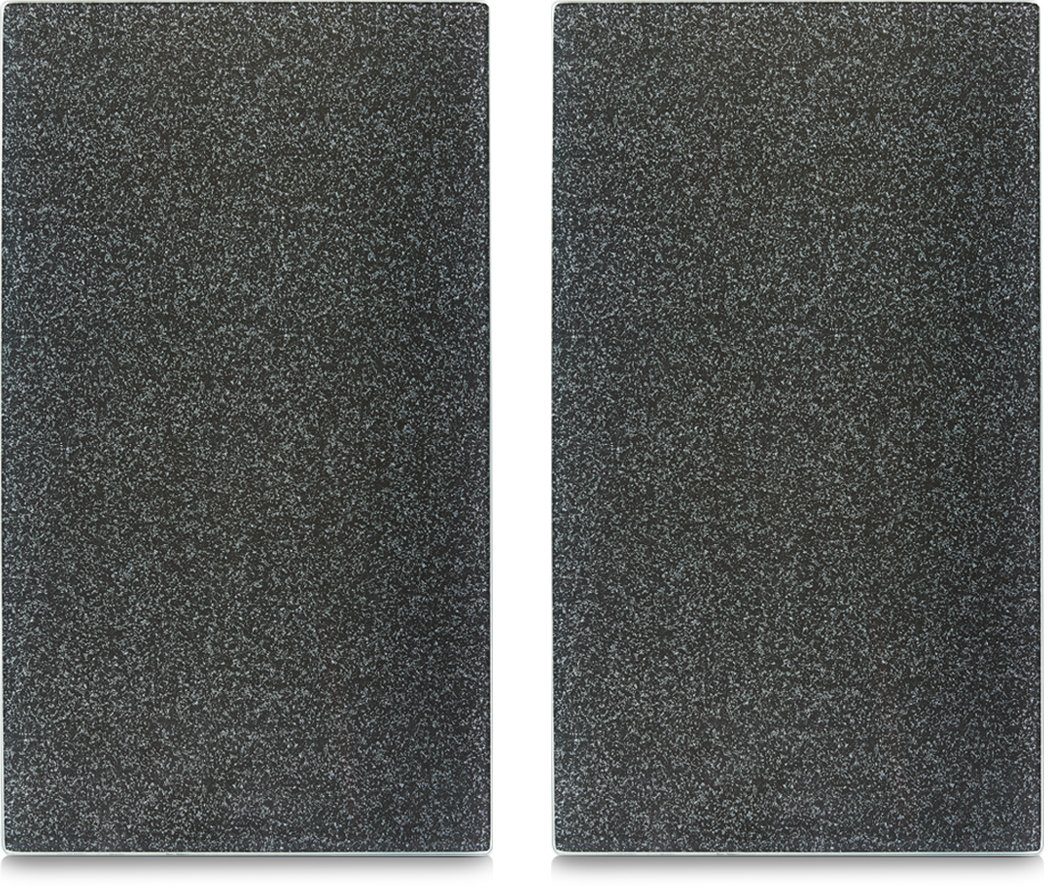 Zeller Present Schneide- und Abdeckplatte Granit, (Set, 2 tlg), mit 6 Elastikfüßen pro Platte