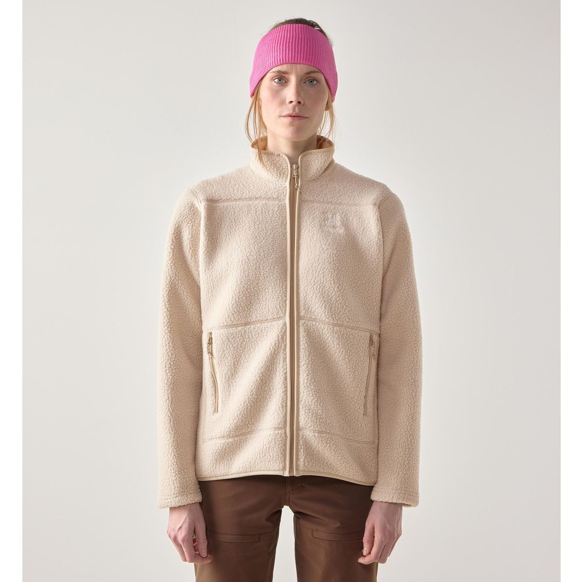 Haglöfs Fleecejacke Mossa Pile Jacket Women Komfortable und stilvolle Jacke, ideal für Outdoor-Abenteuer und