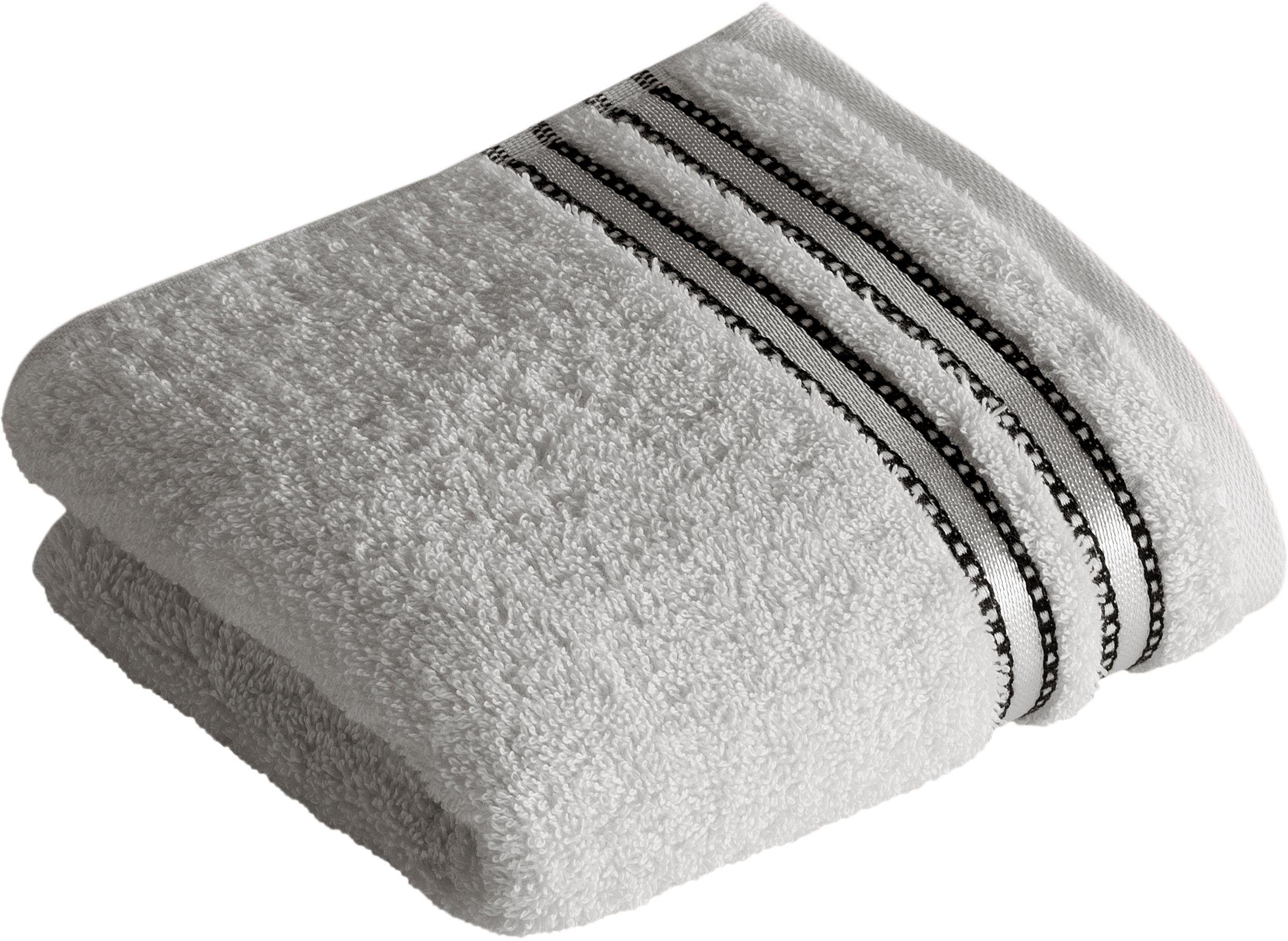 Vossen Seiftuch Cult Deluxe, (3-St), Waschlappen im Set, mit Glanzbordüre, VEGAN