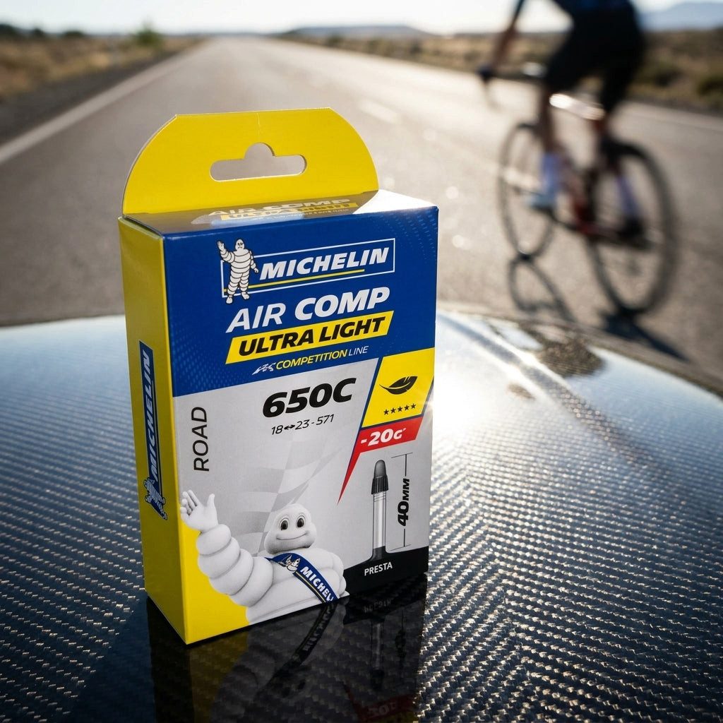 Michelin Fahrradschlauch Michelin Schlauch A1 Aircomp Ultralight 28" 18/25-622, SV 80 mm