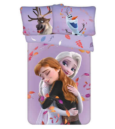 Babybettwäsche Disney Frozen 2 Anna Elsa Olaf Baby Bettwäsche 100 x 135 cm, Jerry Fabrics