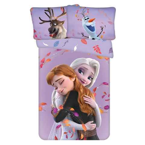Babybettwäsche Disney Frozen 2 Anna Elsa Olaf Baby Bettwäsche 100 x 135 cm, Jerry Fabrics