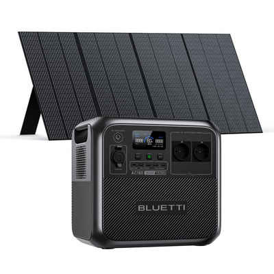 BLUETTI Stromerzeuger AC180 1800W/1152Wh Tragbarer Power Generator mit Solarpanel, 1,80 in kW, (packung, Mobile Stromgenerator mit LiFePO4 Batterie), 2.700 W Powerlifting-Modus