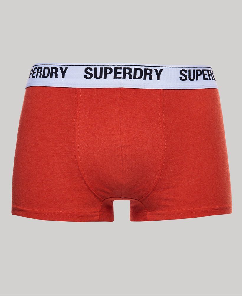 Bio-Baumwolle Unterhosen 3 Superdry im aus Pack Boxershorts mit Trunk