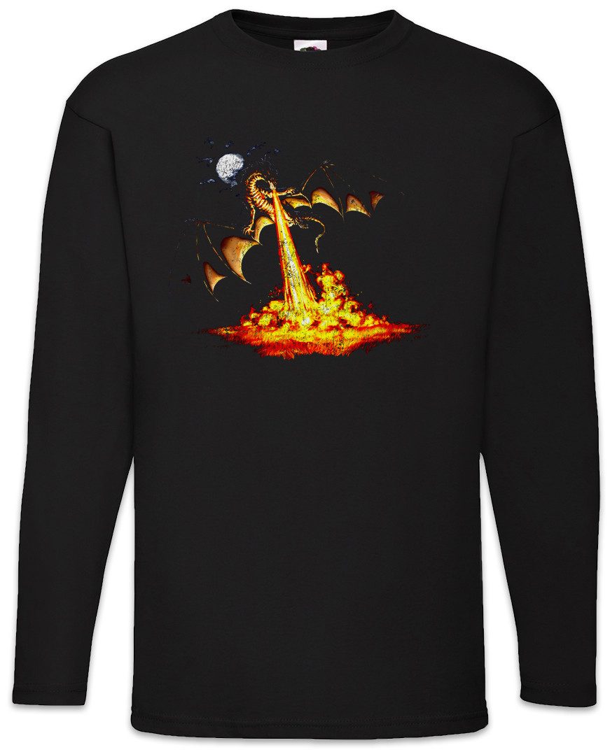 Langarmshirt Dragon III Langarm T-Shirt Drache Fantasy Tattoo Monster Drachen