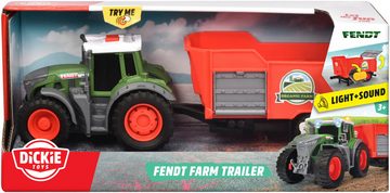 Dickie Toys Spielzeug-Traktor Fendt Farm Trailer, mit Licht und Sound