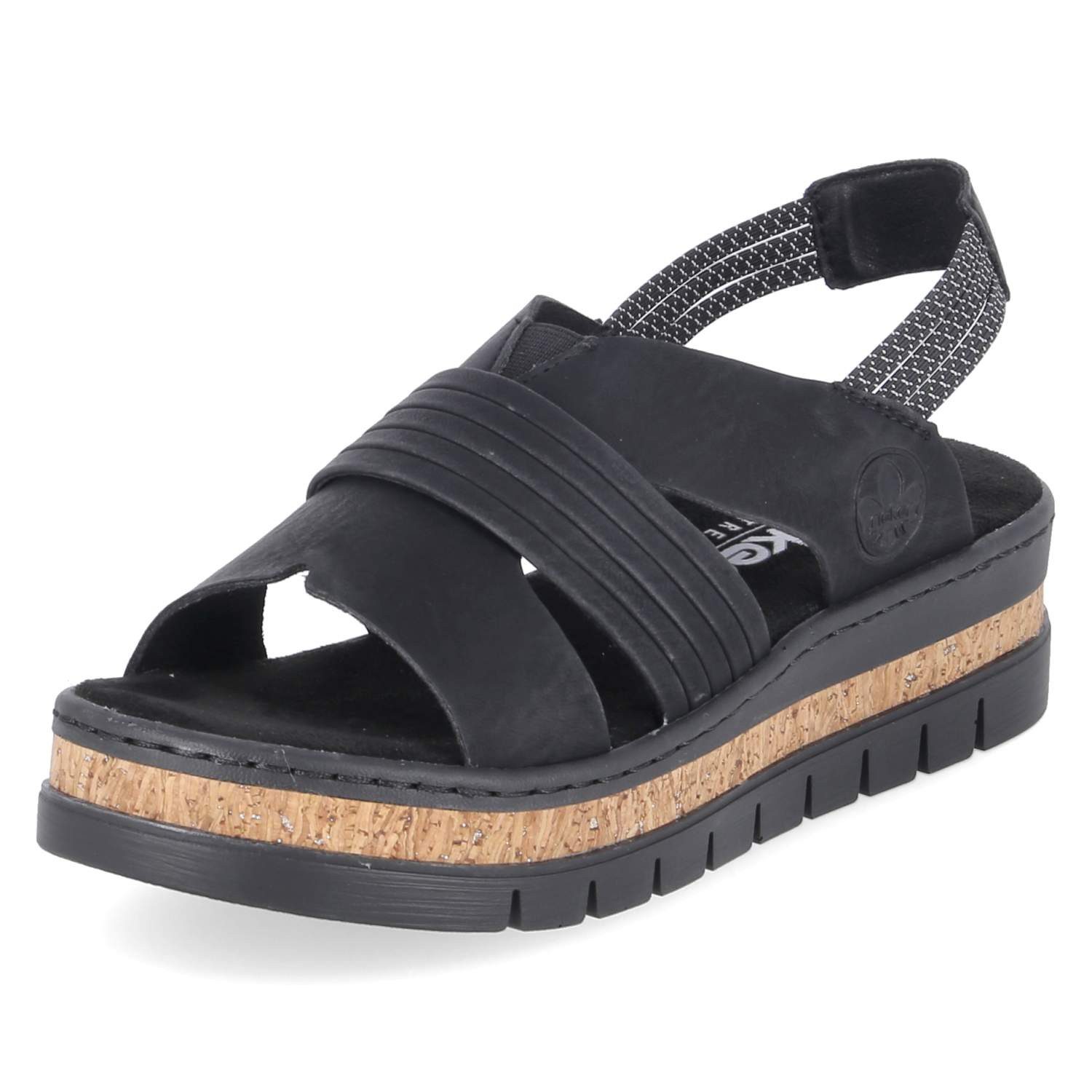Rieker Rieker V4959-00 Damen Synthetik black Sandalette