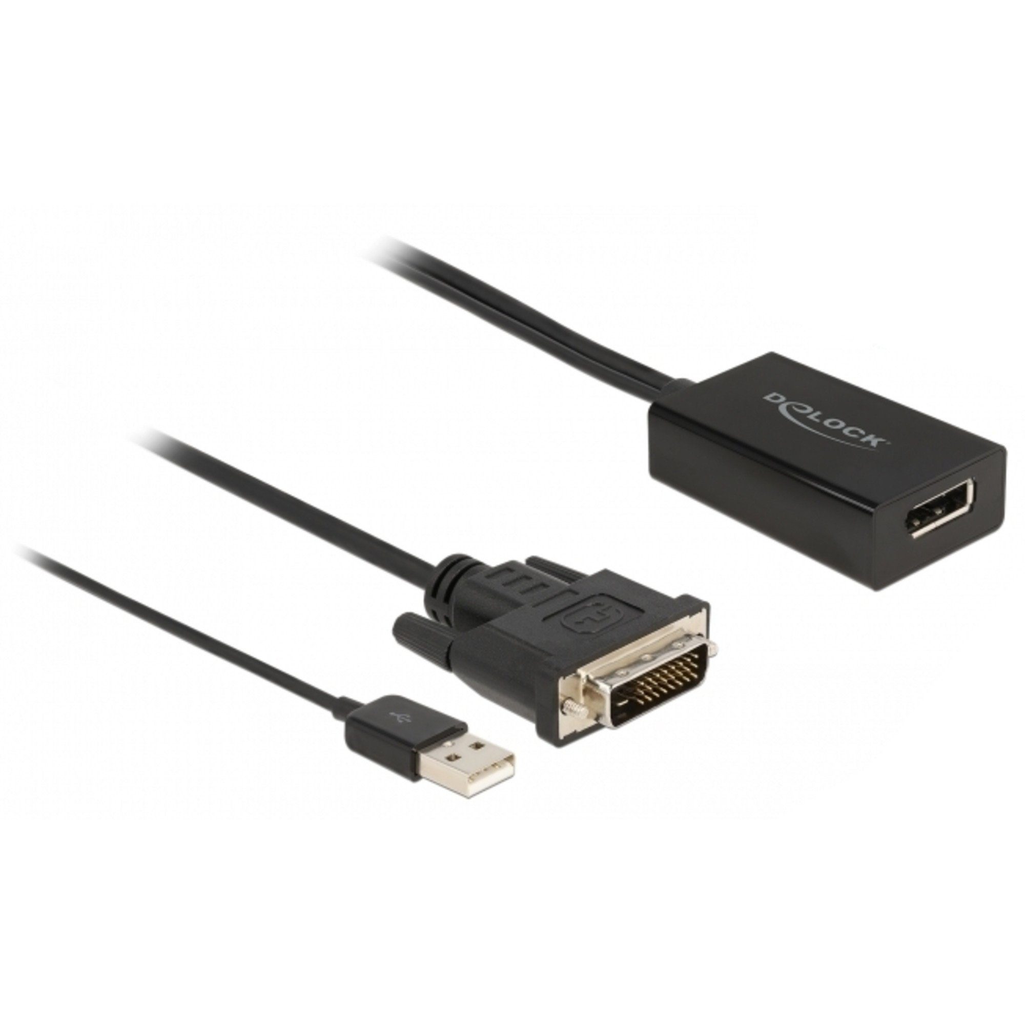 DVI + > USB-A Video-Kabel DeLOCK Delock Stecker Adapterkabel,