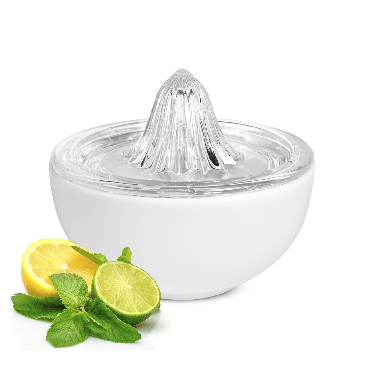 2in1 Zitruspresse mit Porzellanschale Zitronenpresse Saftpresse Orangenpresse